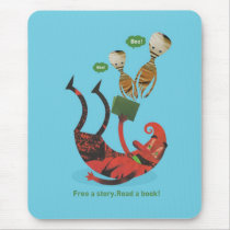 Free a story - read a book! mousepads