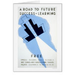 Free Adult Schools 1938 WPA cards