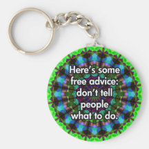 Free Advice Keychain
