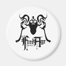 FREE AGE MUSIC LOGO MAGNET