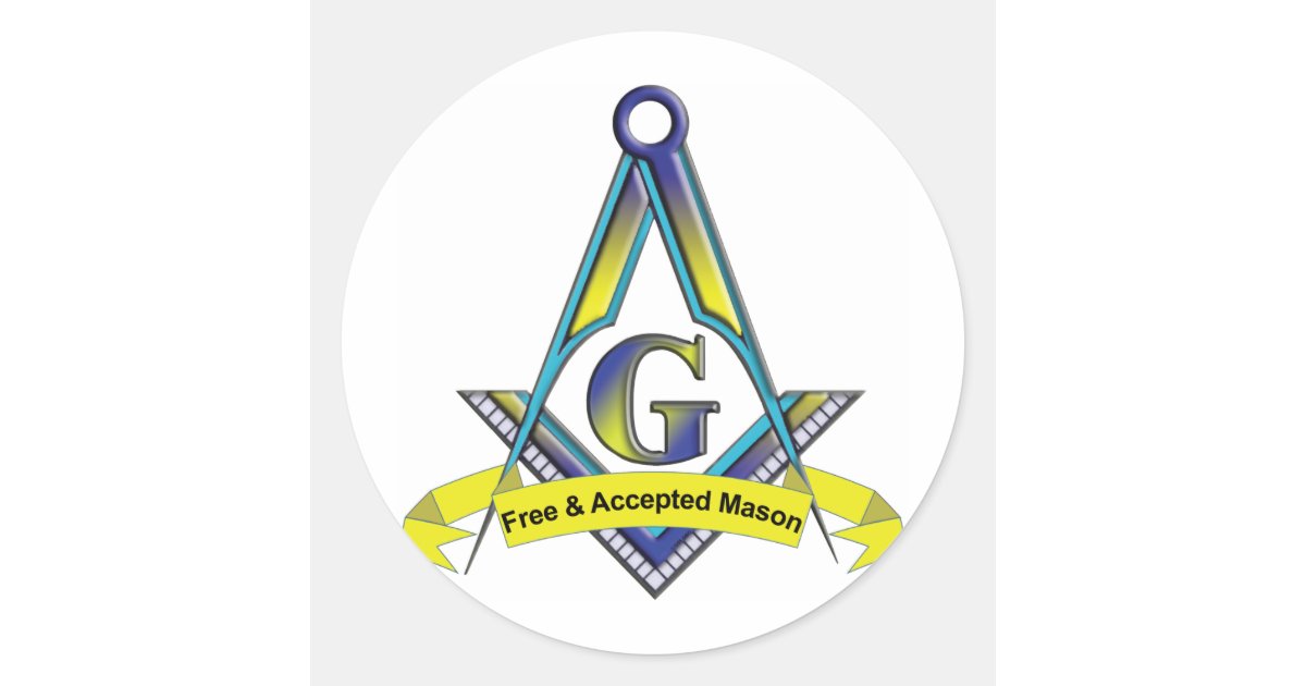 Free and Accepted Masons Classic Round Sticker Zazzle