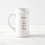 Free as in Beer Mug mugs