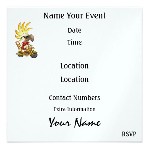 Free at Last Biker - SRF Invitation