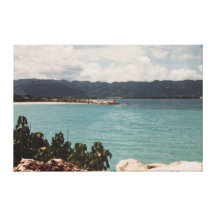 Free Beach Montego Bay Stretched Canvas Print