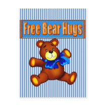 Free Bear Hugs Postcards
