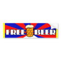 Free Beer bumper stickers