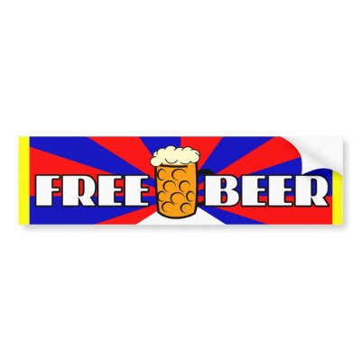Free Bumper Stickers on Free Beer Bumper Sticker P128478389727418055trl0 400 Jpg