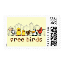 Free Birds Postage Stamps