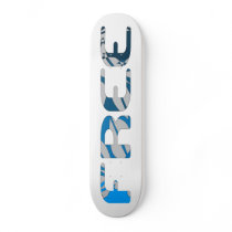 Free - Blue Custom Skate Board