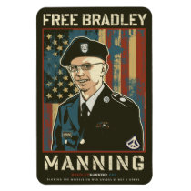 Free Bradley Manning magnets