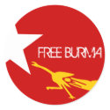 FREE BURMA stickers
