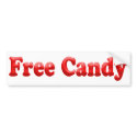 Free Candy bumper stickers