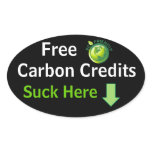 Free Carbon Credits tailpipe sticker