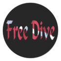 FREE DIVE-Dive for Divers Diving stickers