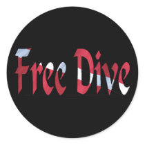 FREE DIVE-Dive for Divers Diving stickers by OutDoorWorld FREE DIVE-Dive for Divers Diving stickers