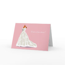 Free Dress Bridesmaid Card