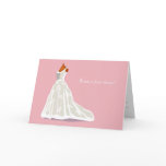 Free Dress Bridesmaid Card