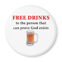 Free Drinks Fridge Magnets