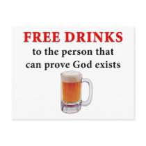 Free Drinks Postcard
