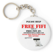 Free Fifi the Bichon Frise Key Chain