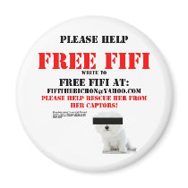 Free Fifi the Bichon Frise Magnet