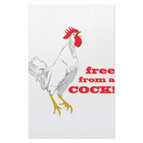 Free from a COCK Stationery Design