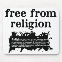 Free from Religion mousepads by Nobody777 Free from Religion mousepads