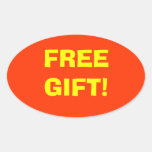 Free Gift Advertisment Sticker