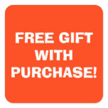 Free Gift With Purchase Sticker stickers
