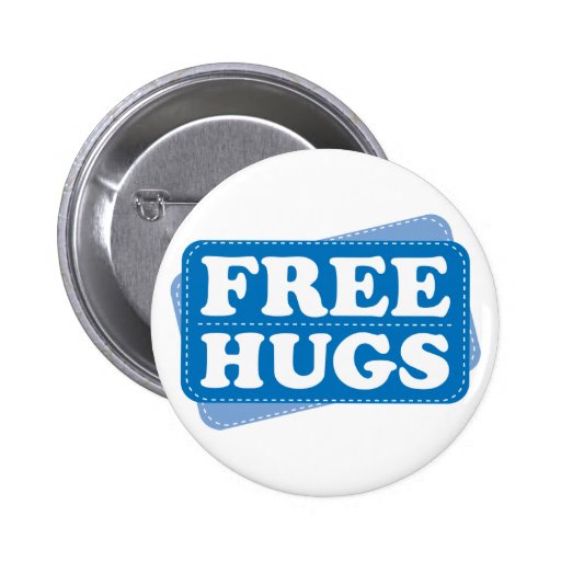 Free Hugs - Blue Button