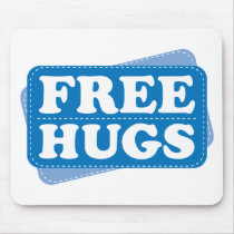 Free Hugs - Blue mousepads by visualnewbie Free Hugs - Blue mousepads