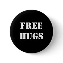 FREE HUGS Button