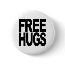 Free Hugs Pinback Buttons
