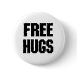 FREE HUGS buttons