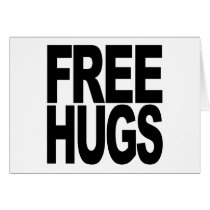 Free Hugs Greeting Cards