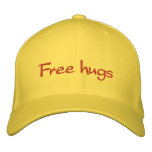 Free hugs embroidered baseball caps