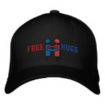 Free, Hugs Embroidered Baseball Cap