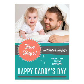 Free Hugs Father's Day Flat Card 5