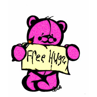 Free Hugs Girly T shirt