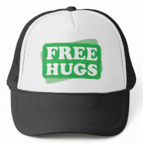Free Hugs - Green hats