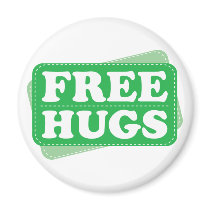 Free Hugs - Green magnets