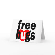free hugs heart greeting cards