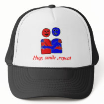 FREE HUGS hugs smile repeat hats