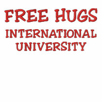 FREE HUGS INTERNATIONAL UNIVERSITY POLO SHIRT