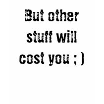 FREE HUGS+KISSES OTHER STUFF COSTS t-shirts