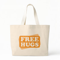 Free Hugs - Orange Tote Bags