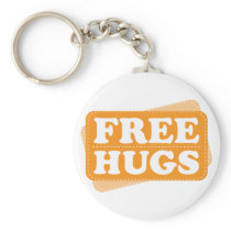 Free Hugs - Orange Key Chains