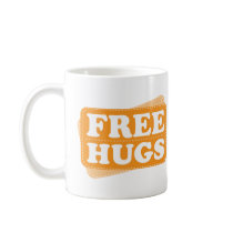 Free Hugs - Orange Coffee Mugs