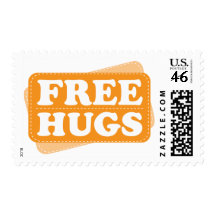 Free Hugs - Orange Stamp