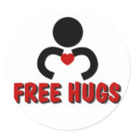 FREE HUGS Pay It Forward stickers